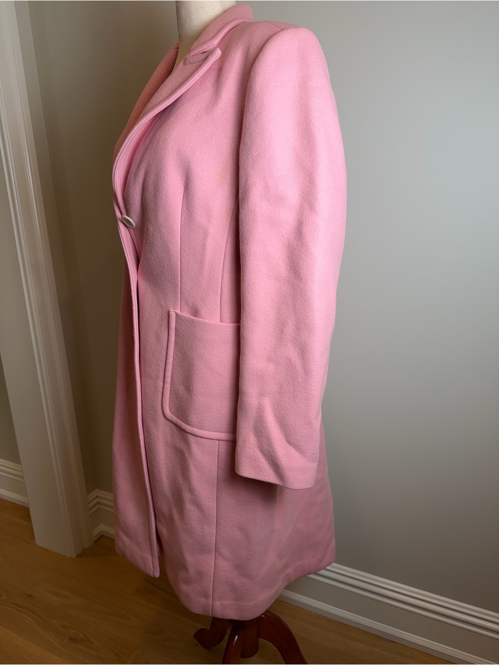 Banana Republic XL Women's Pink Single-Breasted Dress Coat - Picture 5 of 10